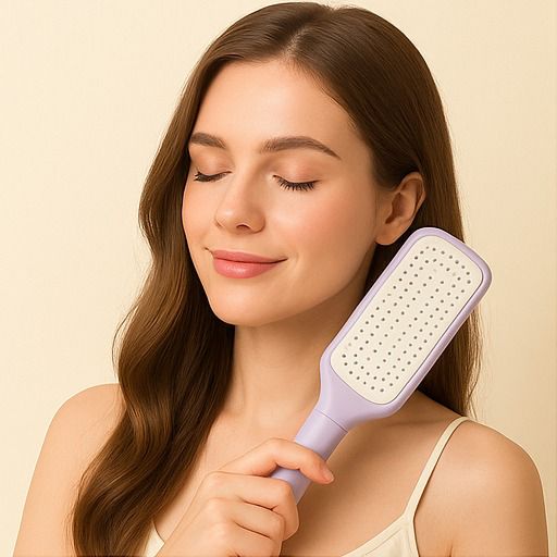 Hair Brush With Self Cleaning