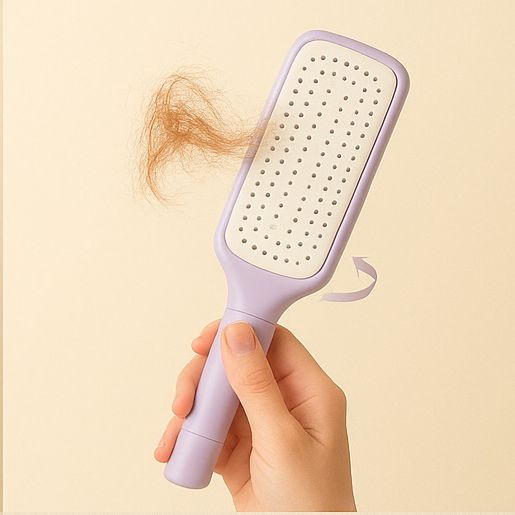 Hair Brush With Self Cleaning