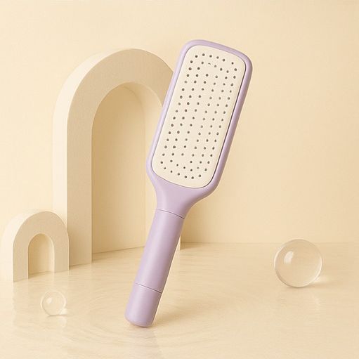 Hair Brush With Self Cleaning